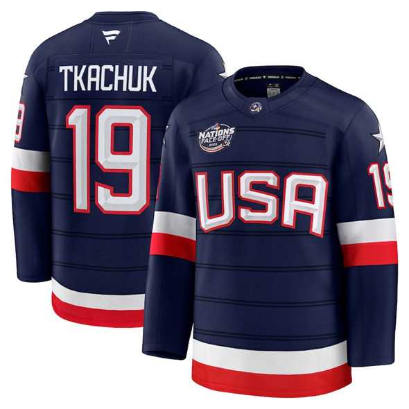 Men's USA #19 Matthew Tkachuk Navy 2025 4 Nations Stitched Jersey Dzhi,We sell and wholesale Men's USA #19 Matthew Tkachuk Navy 2025 4 Nations Stitched Jersey Dzhi on line form chian!